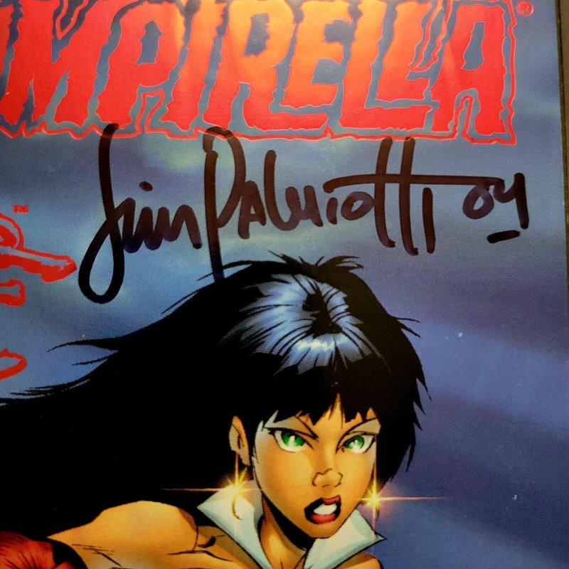 VAMPIRELLA/PAINKILLER JANE (One-Shot 1998) SIGNED by JIMMY PALMIOTTI Quesada Art