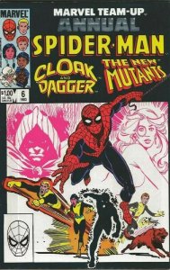 Marvel Team Up Annual #6 ORIGINAL Vintage Spider-Man Cloak Dagger New Mutants