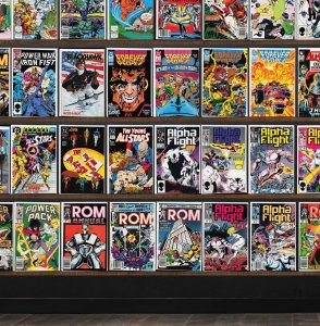 Huge Lot 150+ Comics with Fantastic Four, Rom, Alpha Flight, Alf & More!