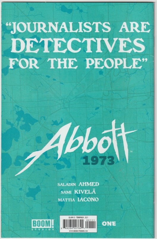 Abbott: 1973 #1 (Jan 2021, BOOM!), NM-MT condition (9.8)