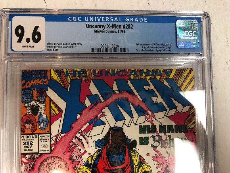 Uncanny X-Men (1991) # 282 (CGC 9.6 White Pages) | 1st App Bishop