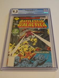 Battlestar Galactica #1-3, CGC 9.2; Whitman variants! 3-part TV show adaptation!