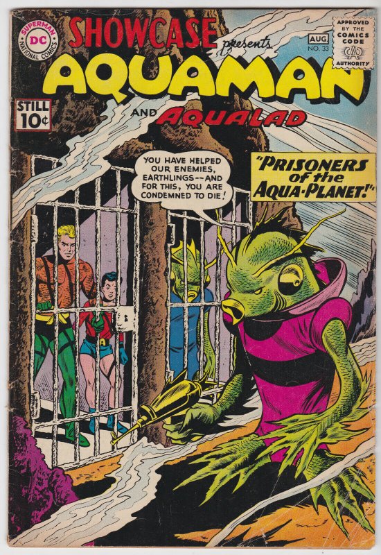 Showcase #33 (Aug 1961) 2.0 GD DC Aquaman Comic