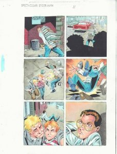 Spectacular Spider-Man #-1 p.11 Color Guide Art - Flash Thompson by John Kalisz