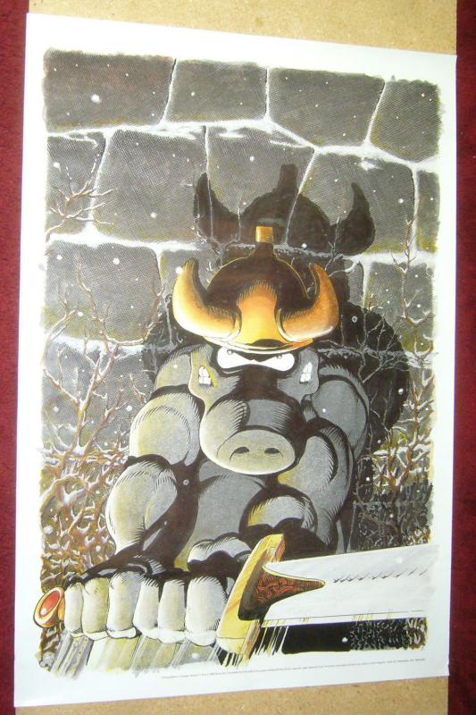 Dave Sim's Cerebus poster - 24 x 35 - 1989 comic legends legal defense fund 