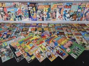 Huge Lot 180+ Comics W/ Flash, War, Batman, Superman+ Avg VG- Condition!!