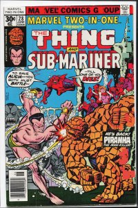 Marvel Two-in-One #28 (1977) Namor the Sub-Mariner