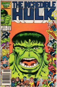 Incredible Hulk, The #325 (Newsstand) FN; Marvel | Marvel 25th Anniversary Frame 