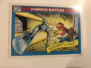 SILVER SURFER VS. THANOS #116 card : 1990 Marvel Universe Series 1, NM/M