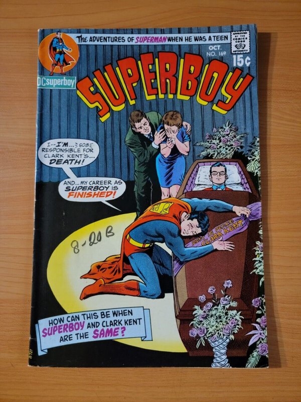 Superboy #169 ~ FINE - VERY FINE VF ~ 1970 DC Comics