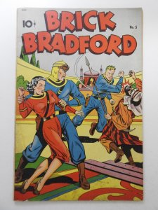Brick Bradford #5 Sharp Fine Condition!