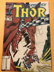 THE MIGHTY THOR #361 : Marvel 11/85 Fn+; Walt Simonson, Odin, Fenris Wolf