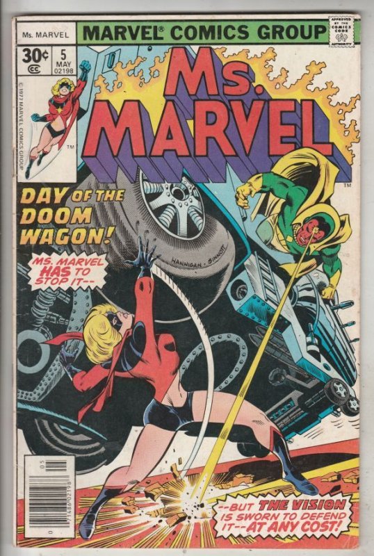 Ms. Marvel #5 (May-77) VF High-Grade Ms. Marvel