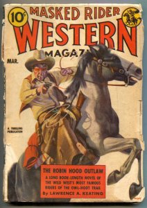 PULP:  Masked Rider Western Pulp March 1938- Robin Hood Outlaw