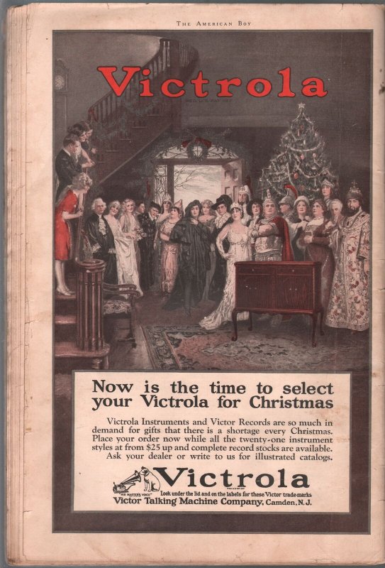 American Boy Magazine December 1923- Christmas- Masked Story- Buried Gold