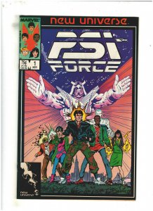 Psi-Force #1 VF 8.0 New Universe/Marvel 1986 Mark Texeira & Kyle Baker 