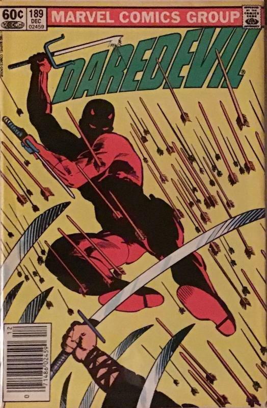 FRANK MILLER DAREDEVIL #186-189 ALL FINE/VF+ CONDITION 4 BOOK LOT