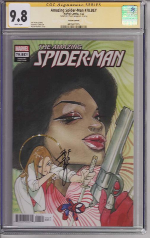 Amazing Spider-Man #78. BEY! Momoko Variant! CGC SS 9.8! Signed by Peach Momoko