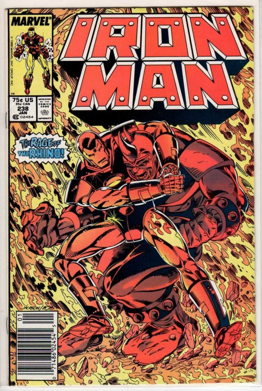 Iron Man #238 Newsstand Edition (1989) 8.0 VF