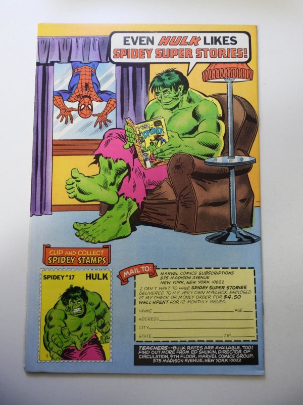 Spidey Super Stories #33 (1978) FN/VF Condition