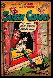 Real Screen #73 1954-DC-Piggy bank prank cover-Fox and Crow-Flippity & Flop-V...
