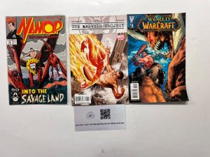 3 Marvel Comics World Of Warcraft# 3+Namor# 15+The Marvel Project# 6 11 JS46