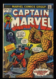 Captain Marvel #26 VG+ 4.5 1st Thanos Cover Appearance!