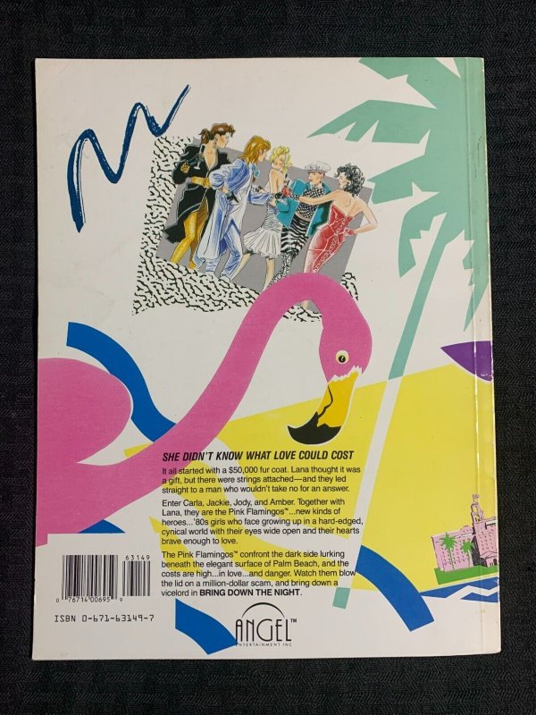 1987 PINK FLAMINGOS Bring Down the Night SC FN+ 6.5 1st Simon & Schuster