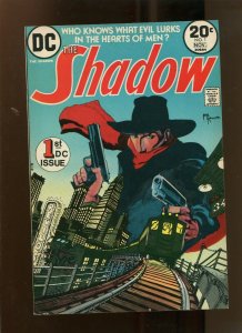 1973 THE SHADOW #1 (7.0) 1ST DC ISSUE!