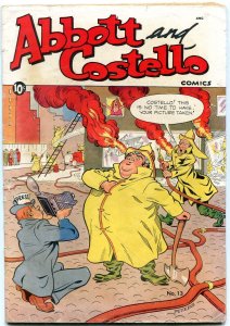 Abbott and Costello #13 1951- Fireman cover- Golden Age comic VG