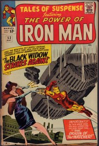 Tales of Suspense #53 - Iron Man - 2nd App of Black Widow (2.5 / 3.0) 1964