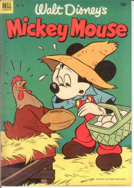 MICKEY MOUSE 32 VG-F Aug. 1953 COMICS BOOK