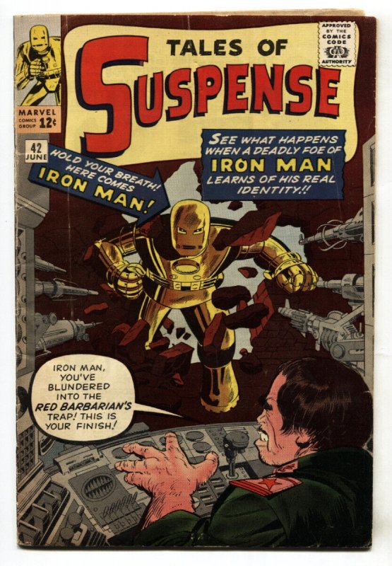 Tales Of Suspense #42 1963-marvel-4th Iron Man-comic book