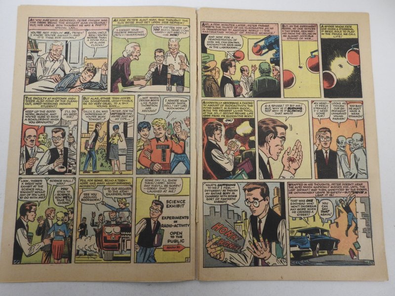 Amazing Fantasy #15 (1962) PR Condition INCOMPLETE See Description for Details