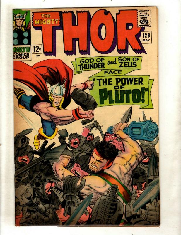 Mighty Thor # 128 VG/FN Marvel Comic Book Odin Loki Asgard Sif Avengers Hulk NE1