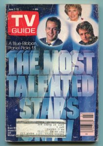 MAG: TV Guide-June 7-13, 1986.-New York Metropolitan Ed-Most Talented Stars-VG