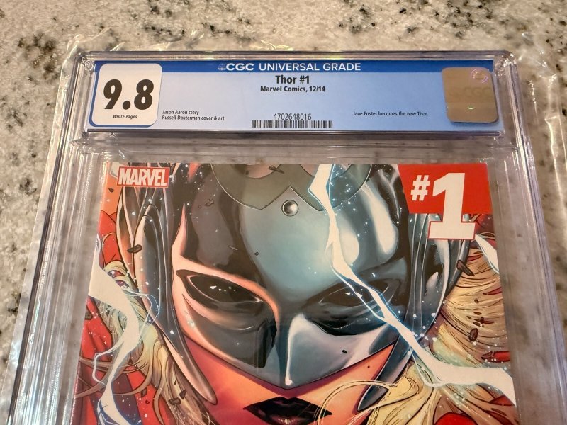 Thor # 1 CGC Graded 9.8 Marvel Comic Book 2014 Jane Foster As Thor Key JH26
