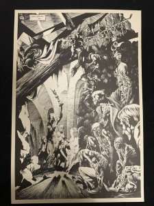 Bernie Wrightson Original Horror Print 14x21 --1970