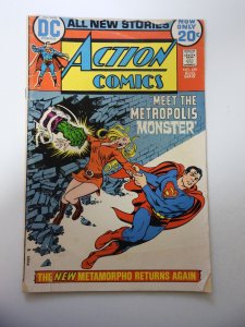 Action Comics #415 (1972) GD/VG Condition 1 tear fc 1/4 Spine Split