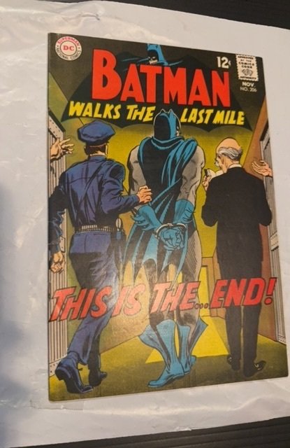 Batman #206 (1968) Thos is the end! Frank Robbins cover art