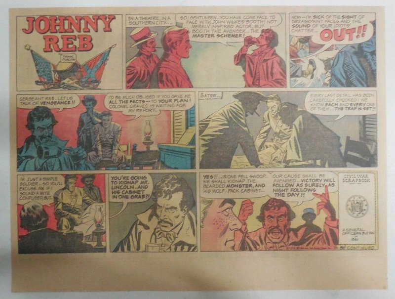 Johnny Reb Sunday by Frank Giacoia & Jack Kirby from 3/22/1959 Half Page Size!