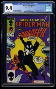 Marvel Team-up #141 CGC NM 9.4 White Pages 1st Black Costume! Daredevil!