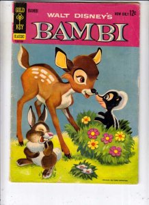 Movie Comic Bambi #3 (Sep-63) VG Affordable-Grade Bambi and Thumper