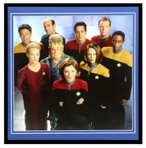 Star Trek Voyager Cast Framed 12x12 Poster Display