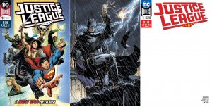 (2018) JUSTICE LEAGUE #1 + BLANK + JIM LEE VARIANT COVER SET!