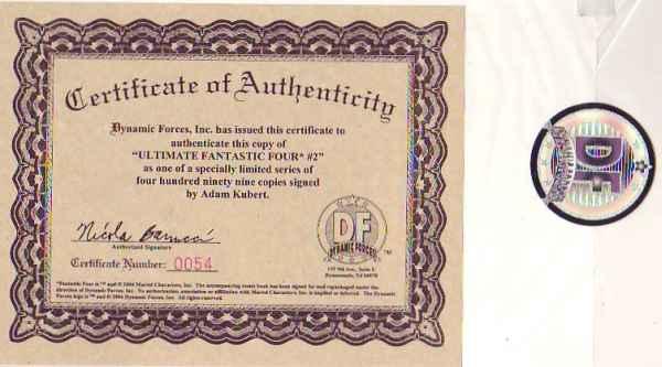 Fantastic Four, Ultimate Signed #2 (Mar-07) MT Super-High-Grade Fantastic Fou...