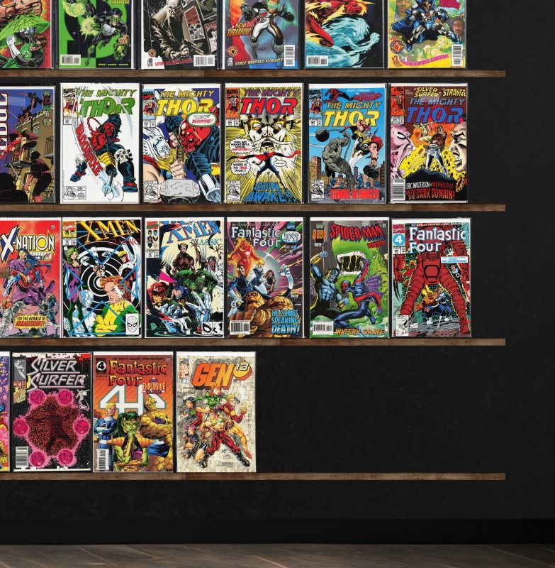 Huge Lot 140+ Comics with Fantastic Four, Cable, The Mighty Thor & More!