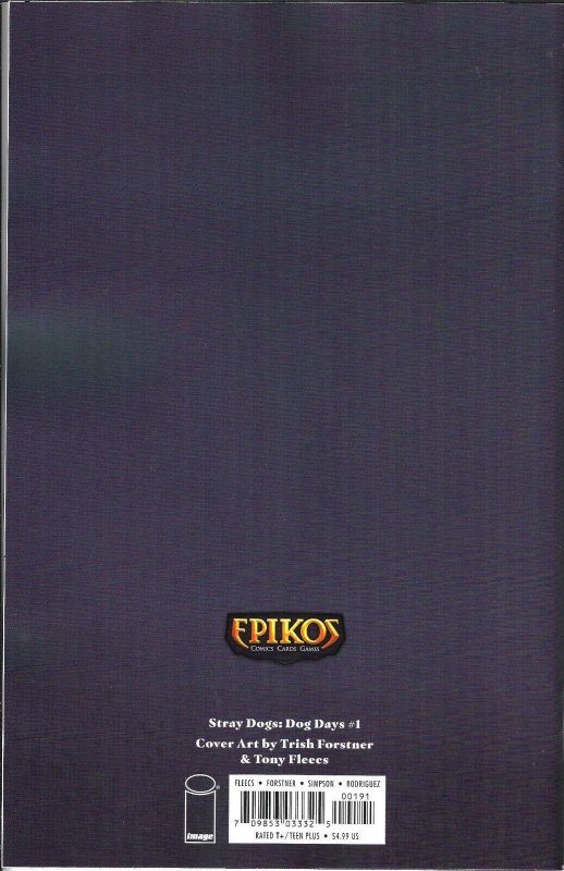 Stray Dogs Dog Days #1 2021 Forstner/Fleecs Epikos Exclusive Image Comics