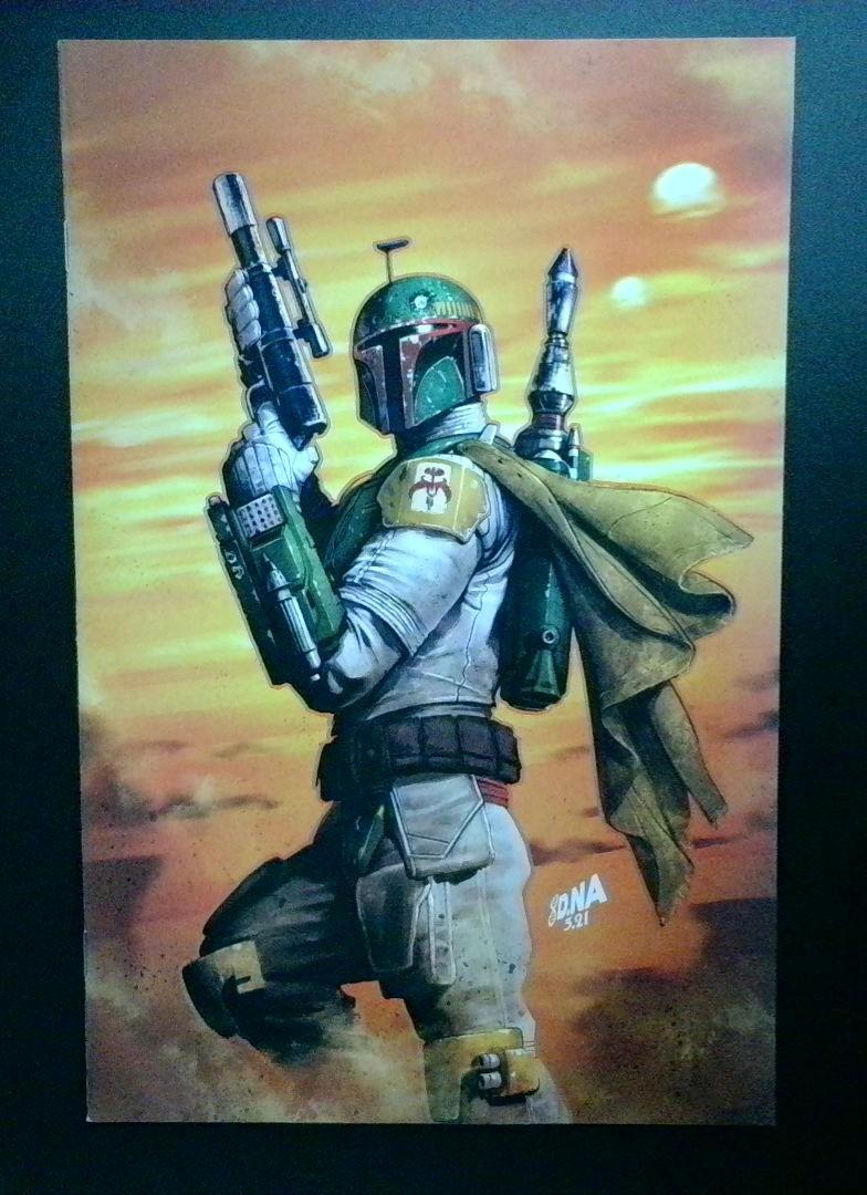 STAR WARS: WAR OF THE BOUNTY HUNTERS - ALPHA #1-ILLUM-D NM Virgin Cover Marvel