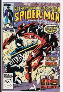 The Spectacular Spider-Man #110 (1986) Spider-Man